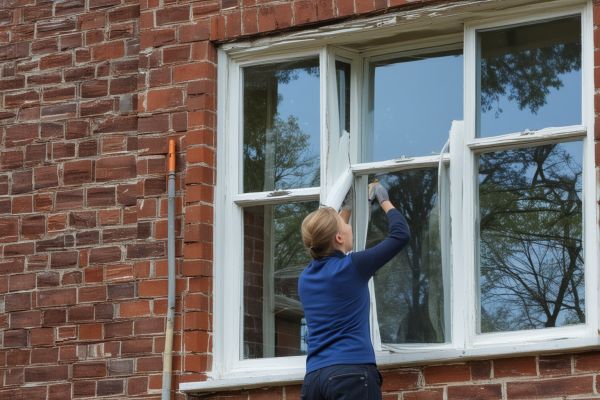 Final inspection of cleaned windows