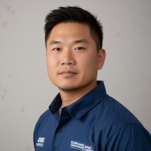 Professional headshot of David Kim, power washing specialist