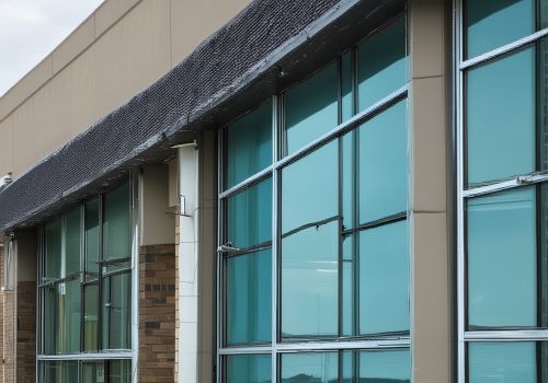 Healthcare facility with professional window cleaning