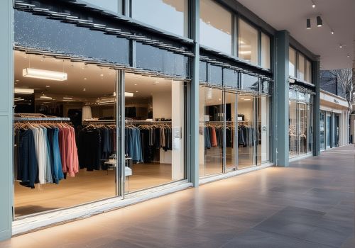 Retail store with sparkling clean storefront windows